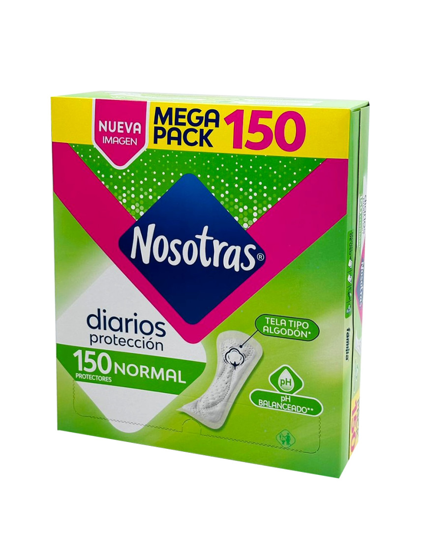 NOSOTRAS PROTECTORES DIARIOS CJA.X 150 UN. NORMAL