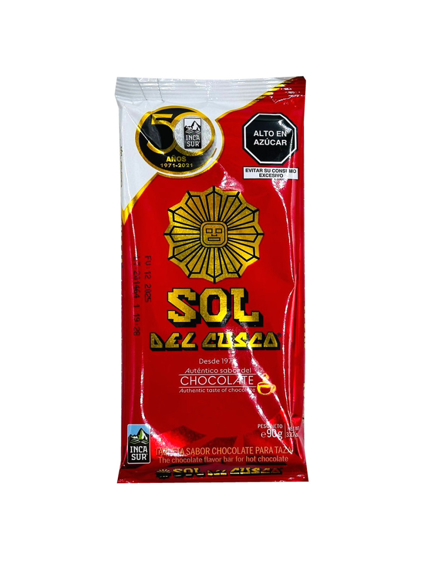 SOL DEL CUSCO TABLETA PARA TAZA X 90 GR. TRADICIONAL