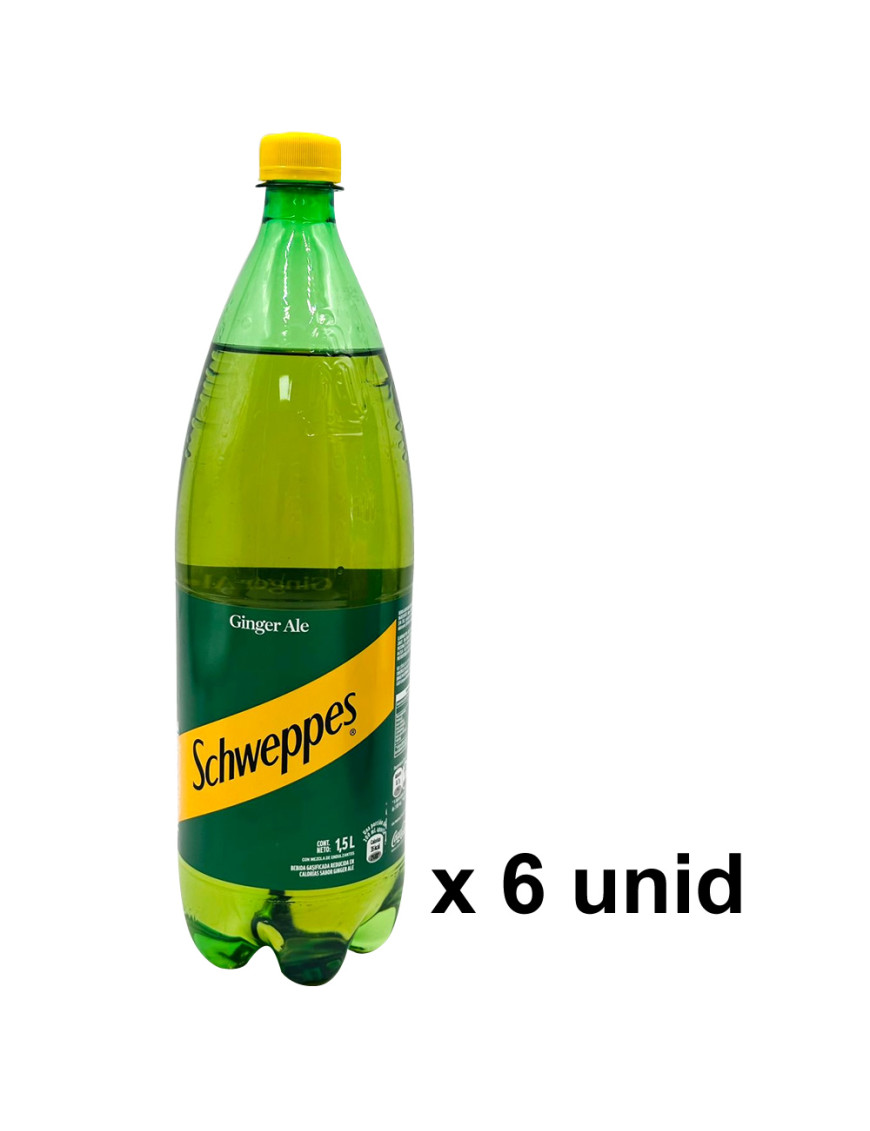 SCHWEPPES GINGER ALE X 1.5 ML X 6 UN.