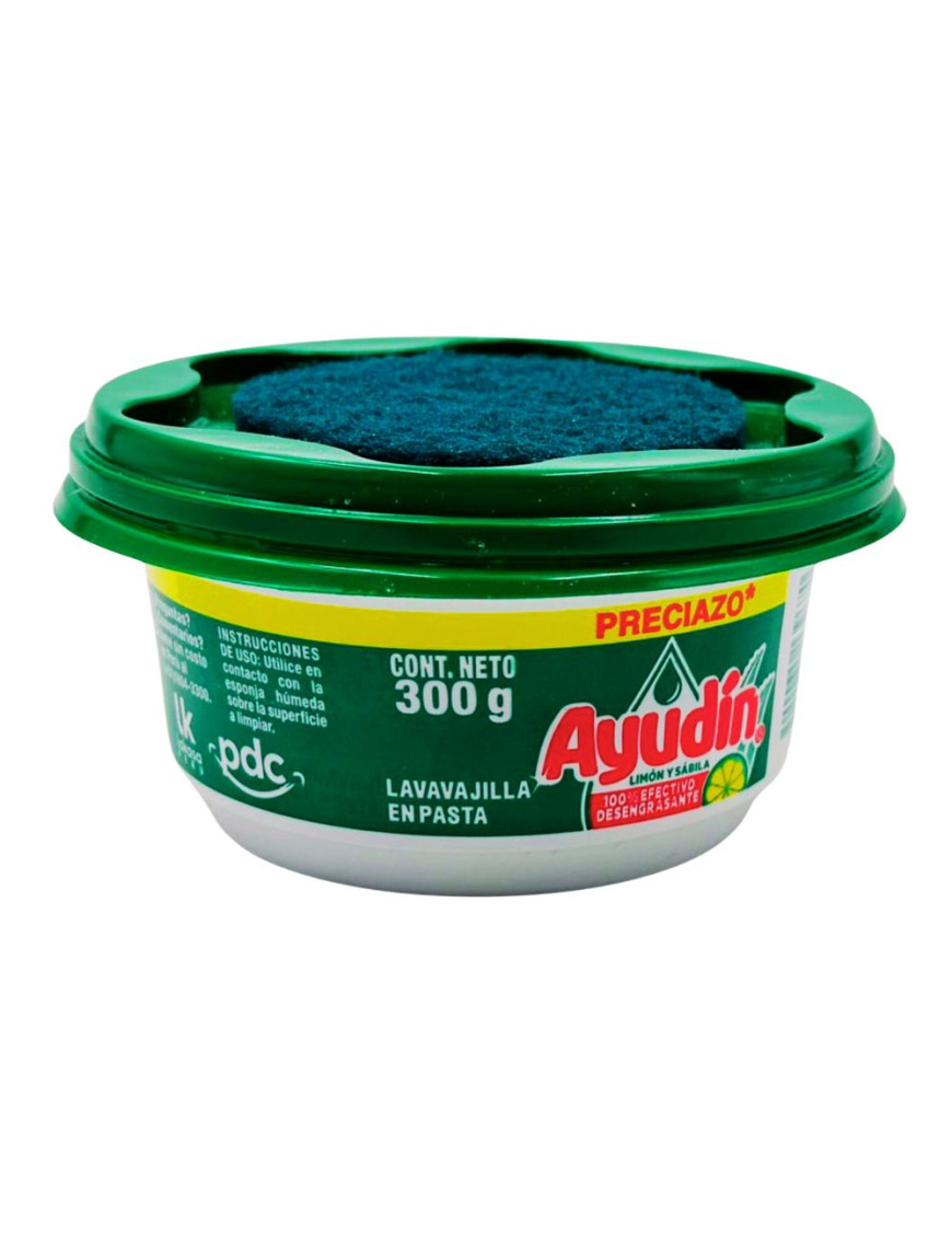 AYUDIN LAVAVAJILLAS POTE X  300 GR. LIMON & SABILA