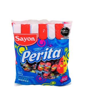 SAYON CARAMELOS PERITAS BOLSA X 380 GR (100 UN)