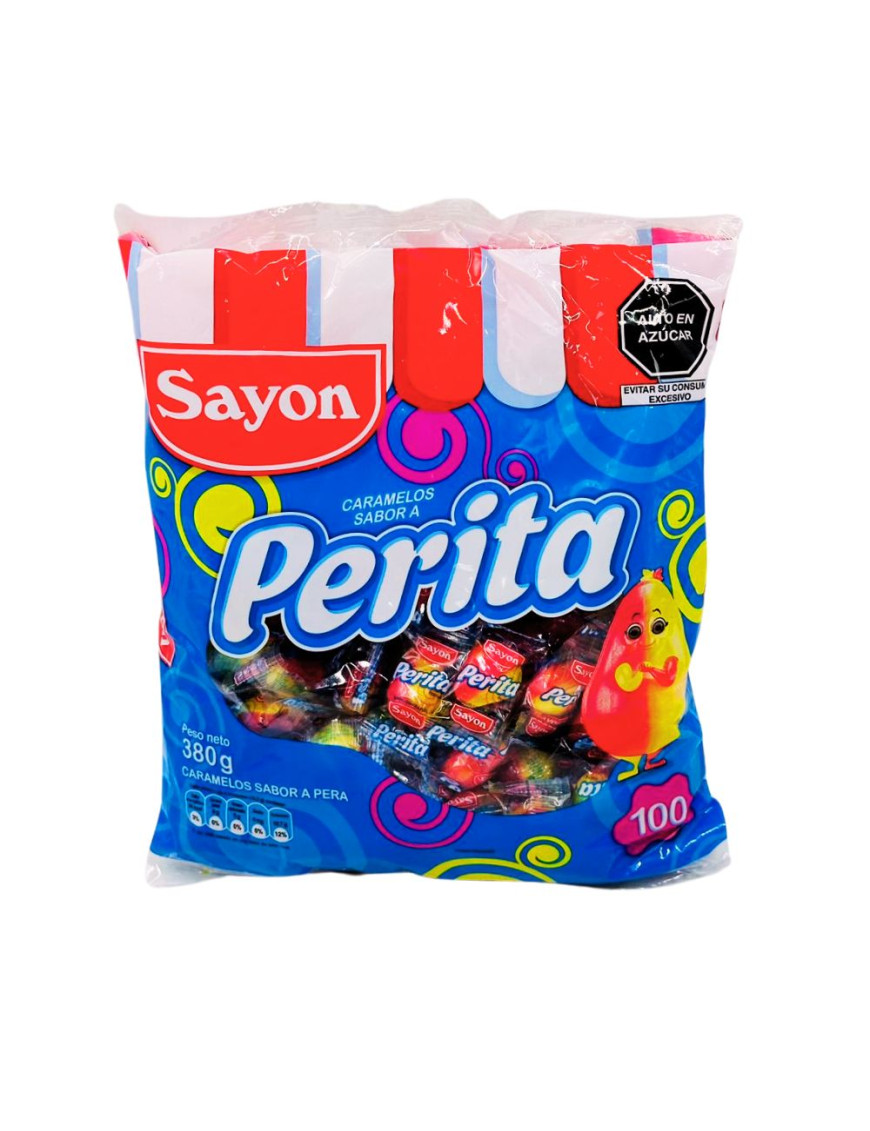 SAYON CARAMELOS PERITAS BOLSA X 380 GR (100 UN)