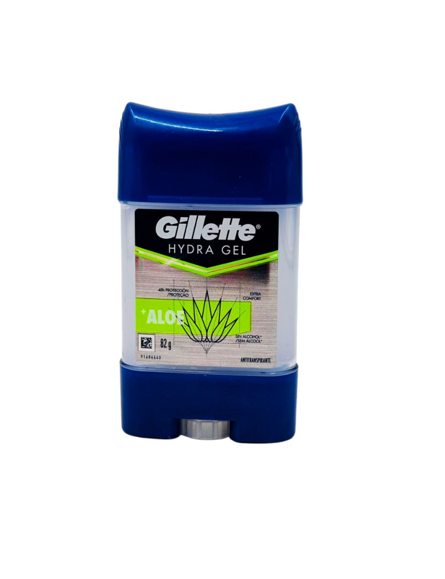 GILLETTE DESODORANTE BARRA HYDRA GEL X 82 GR ALOE