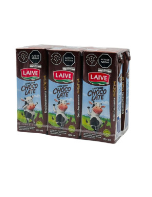 LAIVE LECHE CHOCOLATADA X 170 ML. SIX PACK