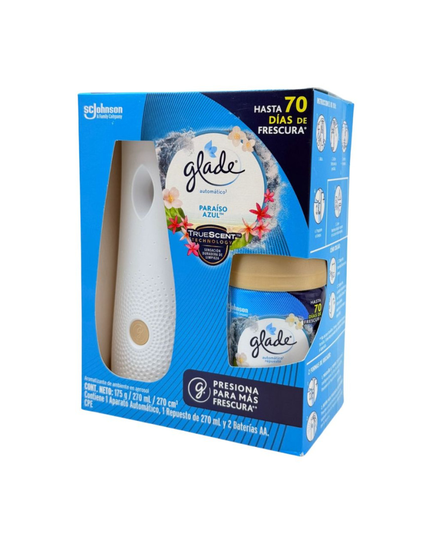 GLADE AUTOMATICO COMPLETO EQUIPO + REPUESTO PARAISO AZUL