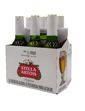 CERVEZA STELLA ARTOIS X 330ML.SIX PACK