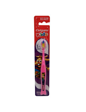 COLGATE CEPILLO DENTAL KIDS EXTRA SUAVE 5 + AÑOS (ROSADO)