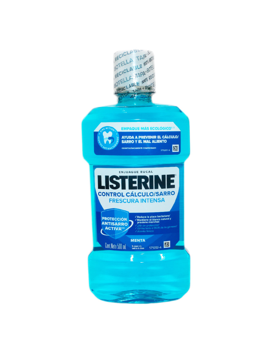 LISTERINE X 500 ML. CONTROL CALCULO/SARRO