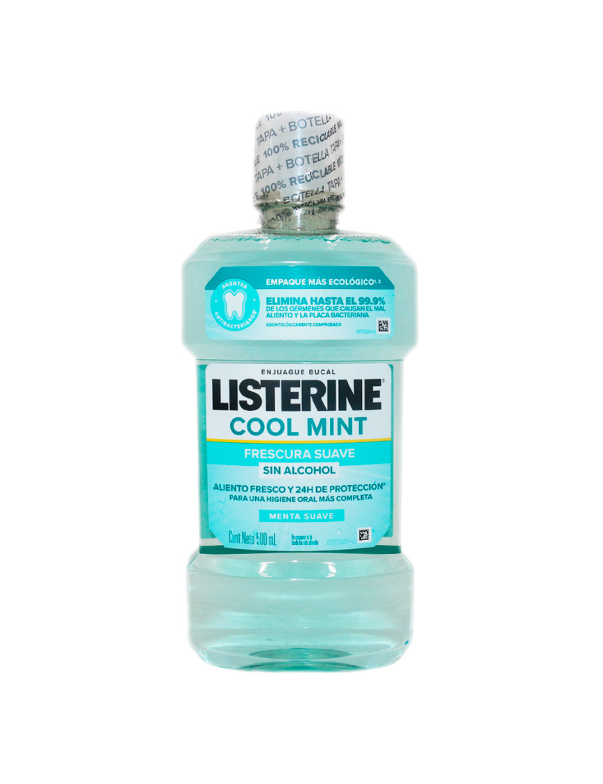 LISTERINE X 500 ML. COOL MINT SIN ALCOHOL
