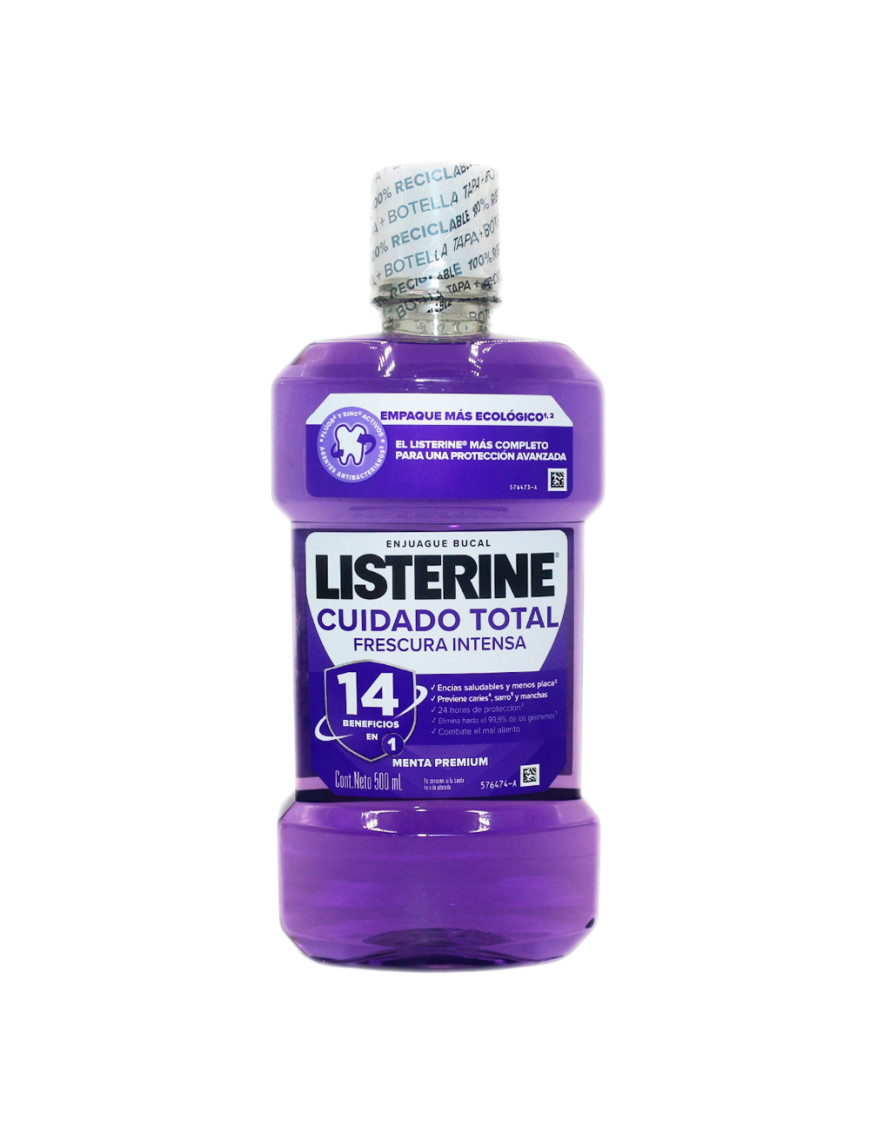 LISTERINE X 500 ML. CUIDADO TOTAL