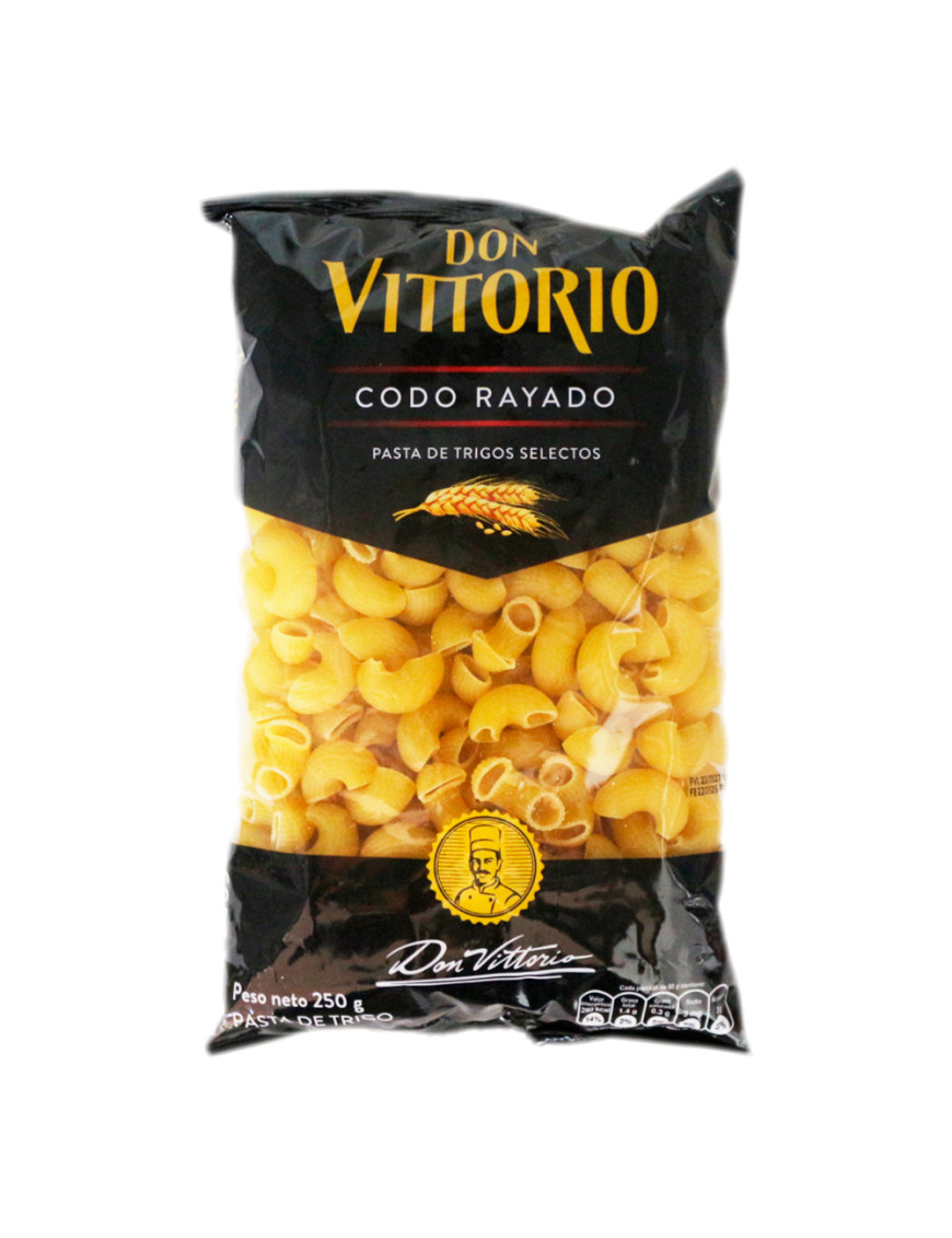 DON VITTORIO FIDEO SOPA X 250 GR. CODO RAYADO