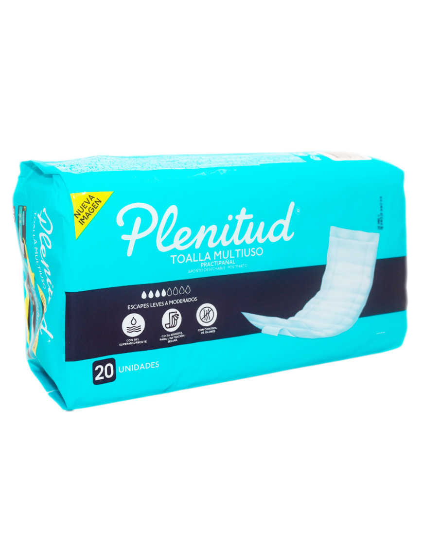 PLENITUD PRACTI PAÑALES X 20 UN.
