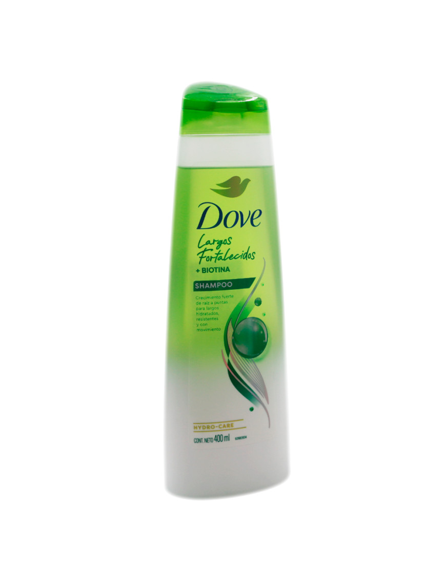 DOVE SHAMPOO X 400 ML. LARGOS FORTALECIDOS