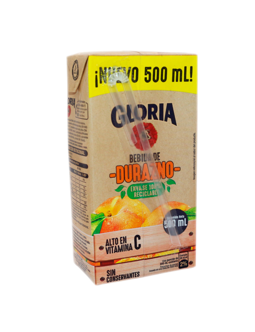 GLORIA BEBIDA X 500 ML. DURAZNO