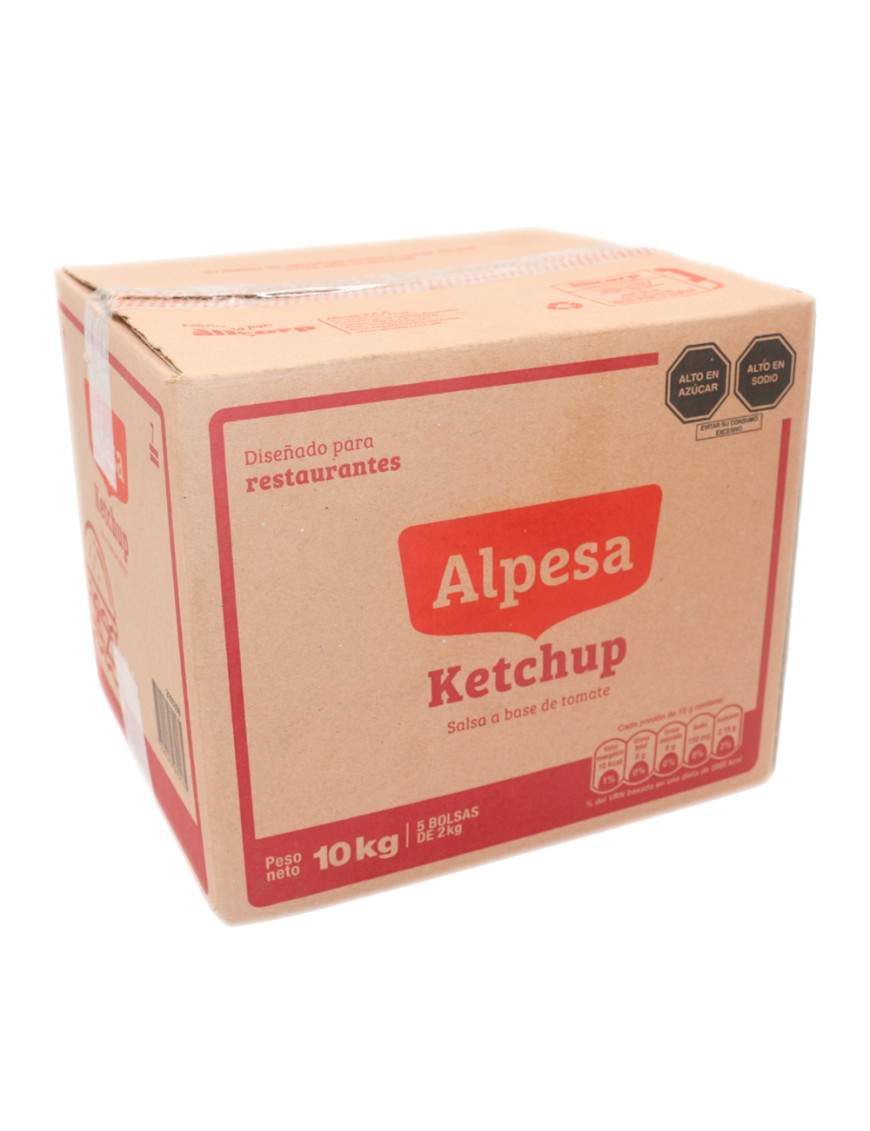 ALPESA KETCHUP CAJA  X 10 KG.( 5 BOLSAS X 2 KG )
