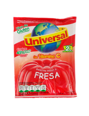 UNIVERSAL GELATINA X 130 GR FRESA