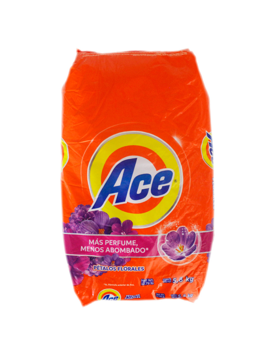 ACE DETERGENTE X 5.8 KG. PETALOS FLORALES