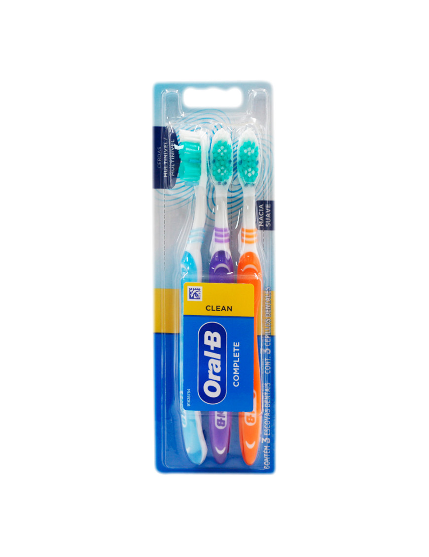 ORAL B COMPLETE CEPILLO DENTAL X 3 UN SUAVE