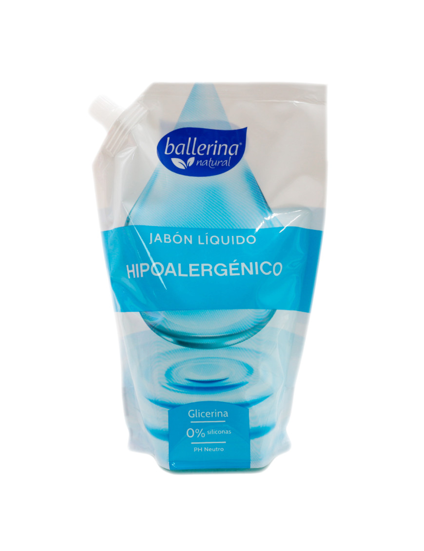 BALLERINA JABON LIQUIDO DOY PACK X 750 ML. HIPOALERGENICO