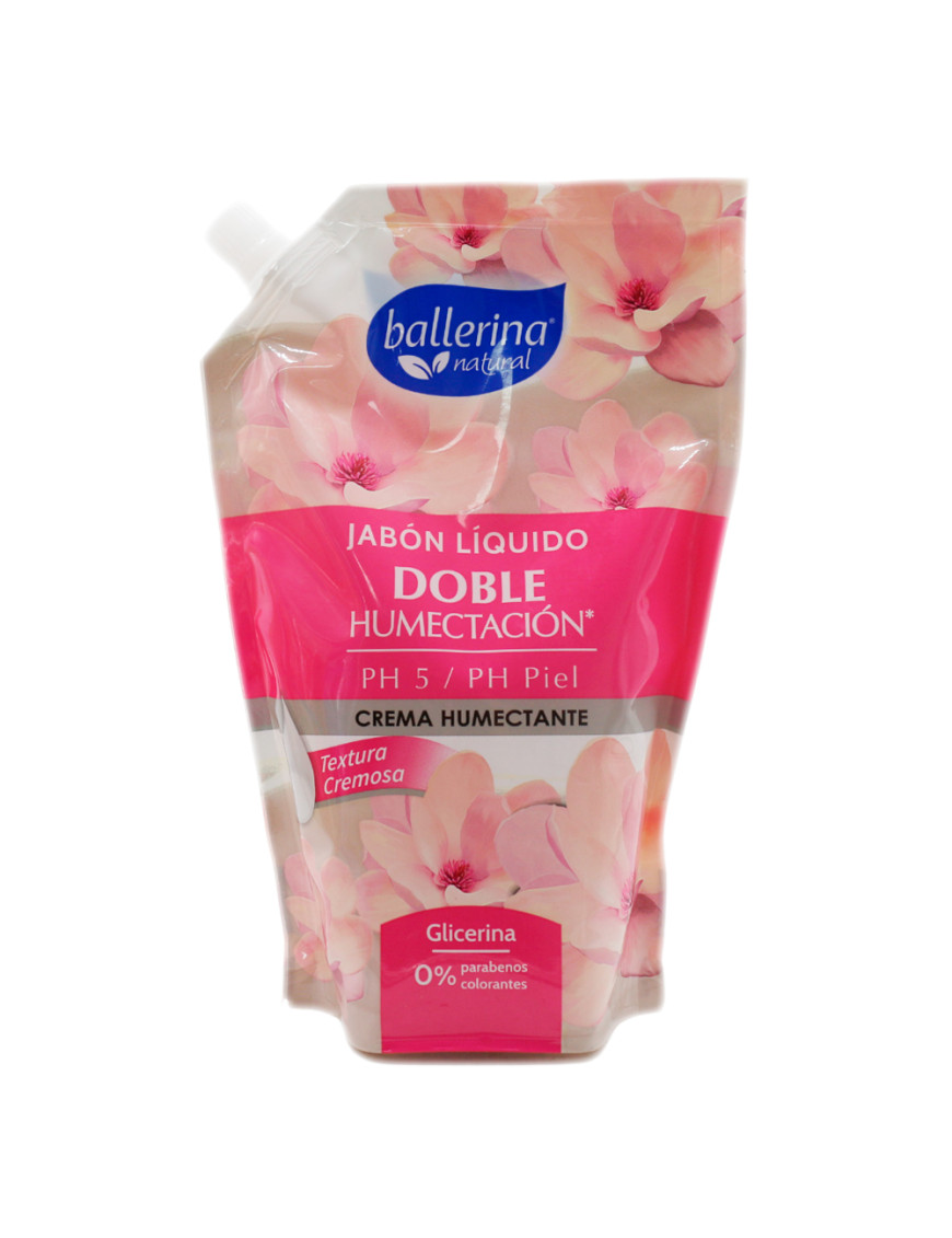 BALLERINA JABON LIQUIDO DOY PACK X 750 ML.CREMA HUMECTANTE