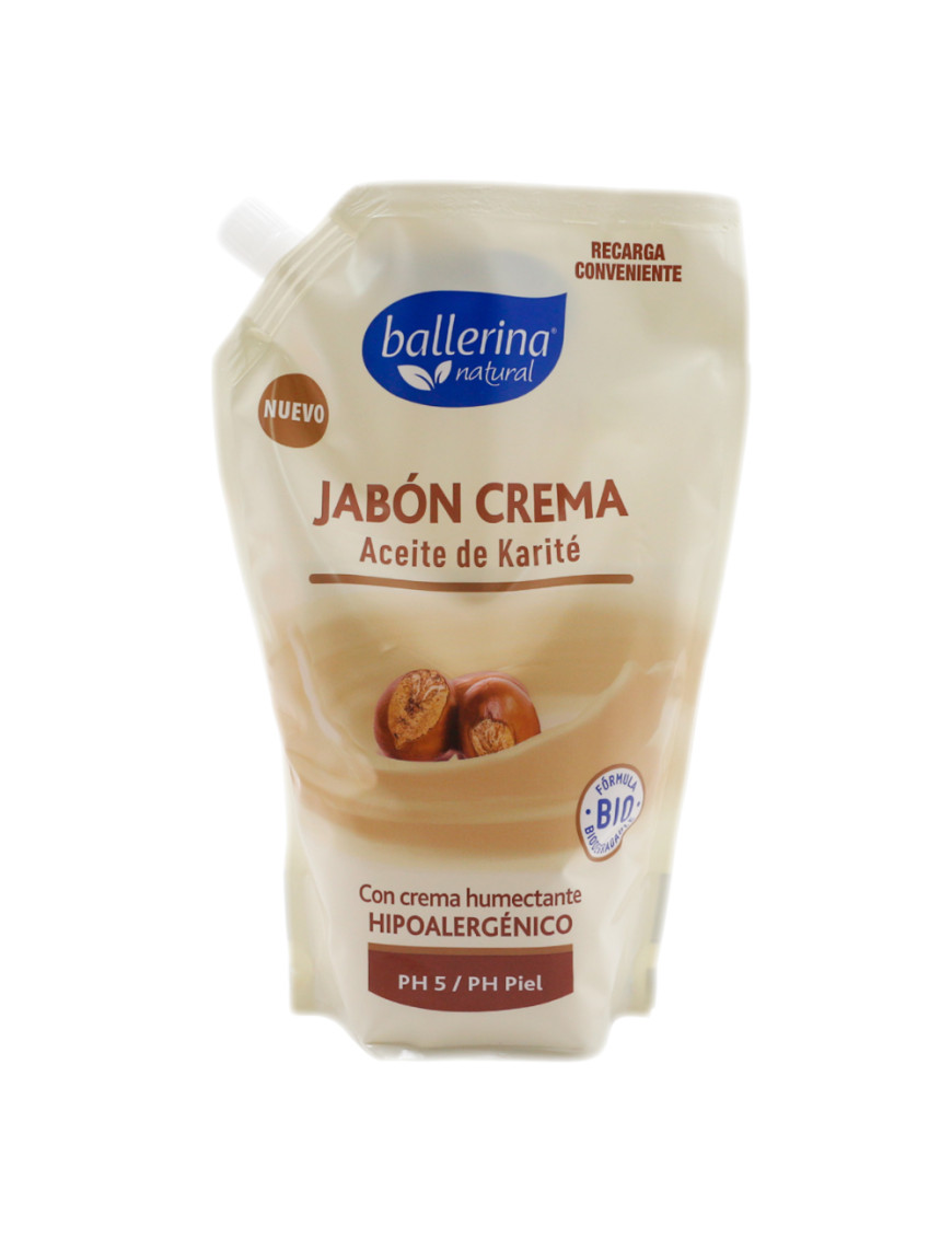 BALLERINA JABON LIQUIDO DOY PACK X 750 ML. ACEITE DE KARITÉ (MANOS Y CUERPO)
