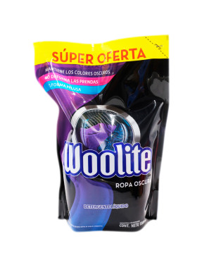 WOOLITE DETERGENTE DOY PACK X 1800 ML. ROPA OSCURA