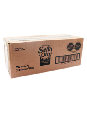 SELLO DE ORO MARGARINA BARRA X 200 GR X 10 UN.