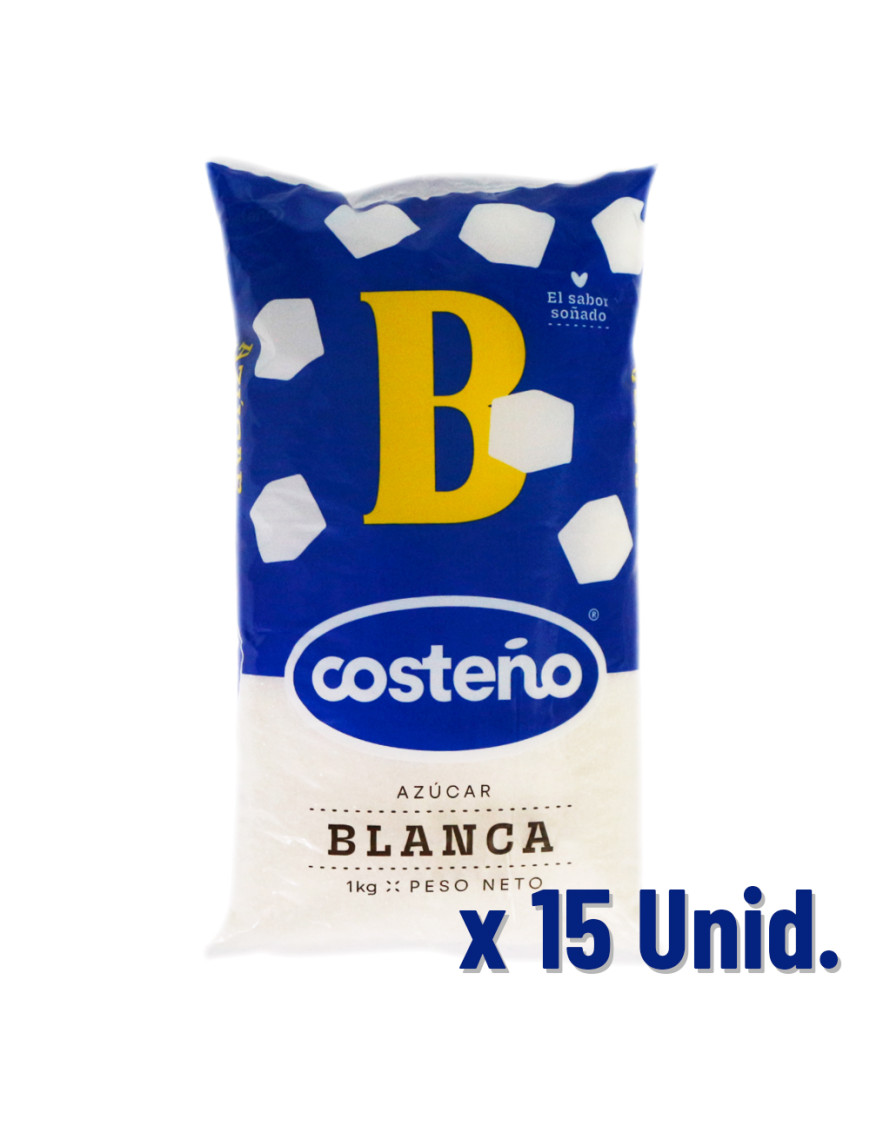 COSTEÑO AZUCAR BLANCA X 1 KG. X 15 UN