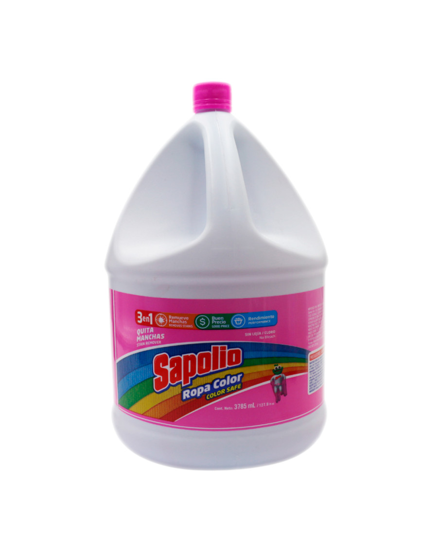SAPOLIO QUITAMANCHAS ROPA COLOR X 3785 ML.