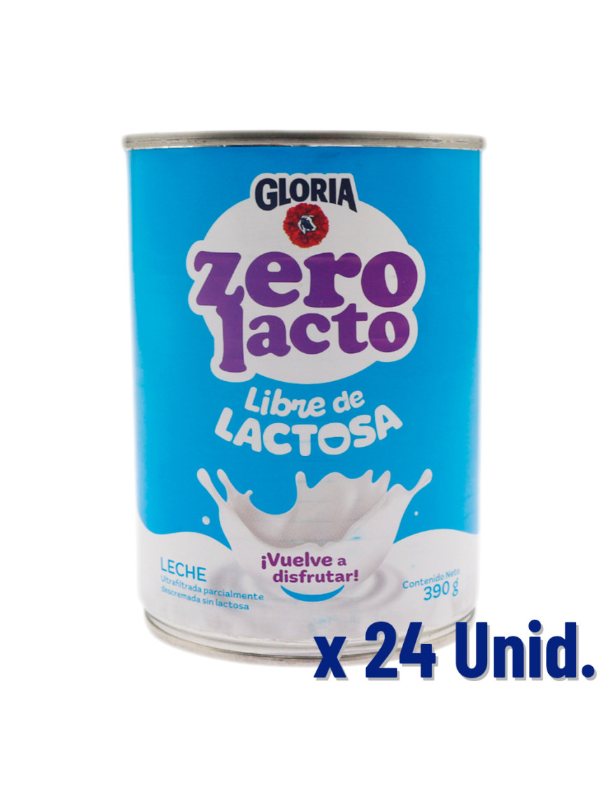GLORIA LECHE TARRO ZERO LACTO X 390 GR. X 24 UN