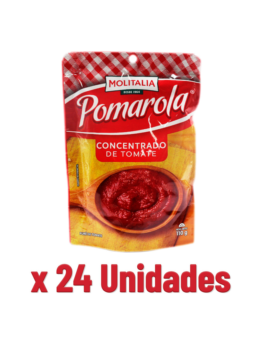 MOLITALIA POMAROLA CONCENTRADO DE TOMATE X 110 GR X 24 UN.