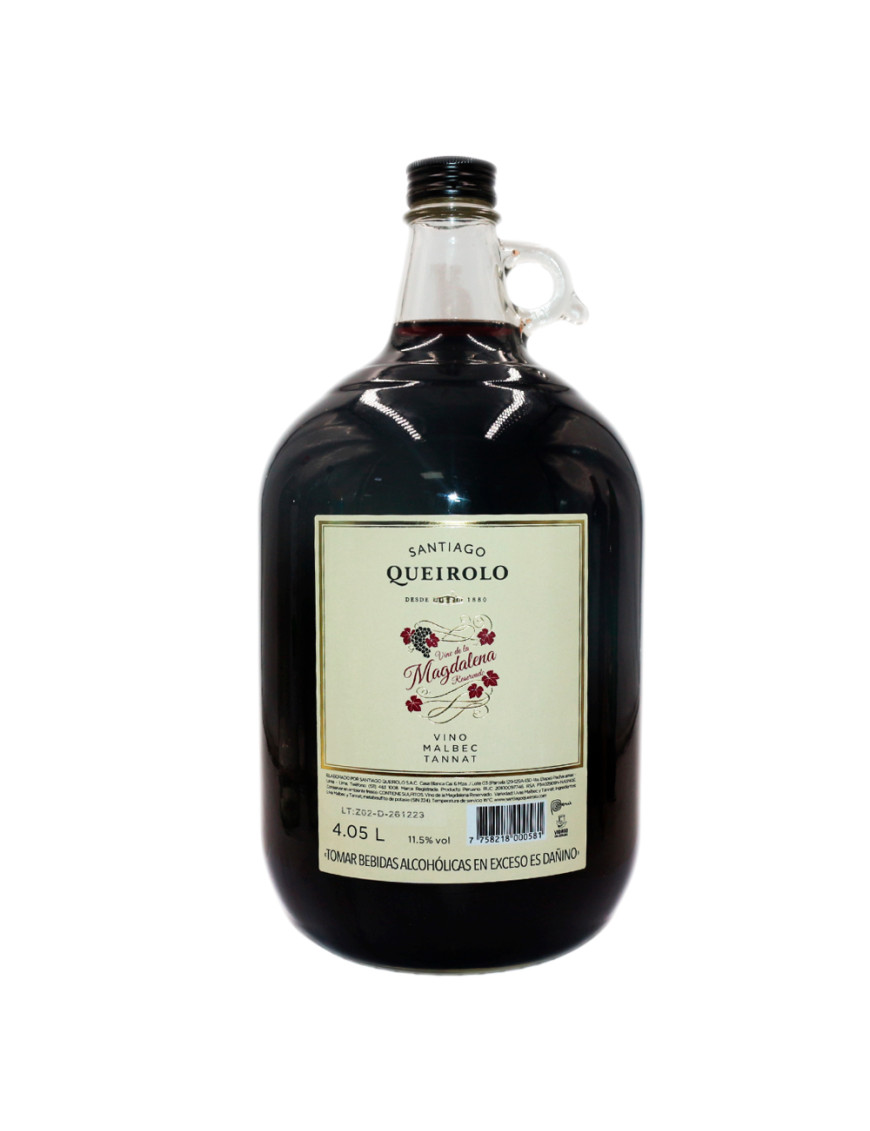SANTIAGO QUEIROLO VINO GALON X 4.05 LT. MAGDALENA