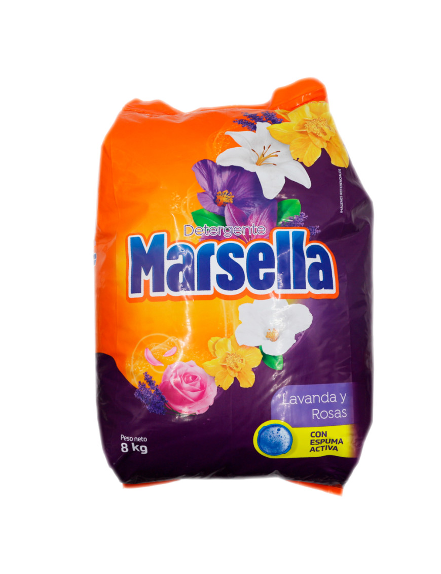 MARSELLA DETERGENTE X 8 KG. LAVANDA Y ROSAS