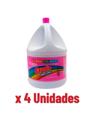 SAPOLIO QUITAMANCHAS ROPA COLOR X 3785 ML. GALON X 4 UN.