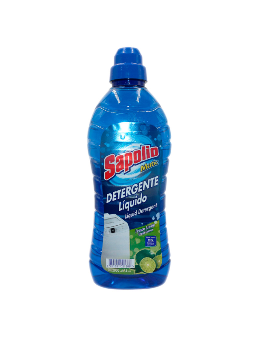 SAPOLIO DETERGENTE LIQUIDO X 2 LT. LIMON