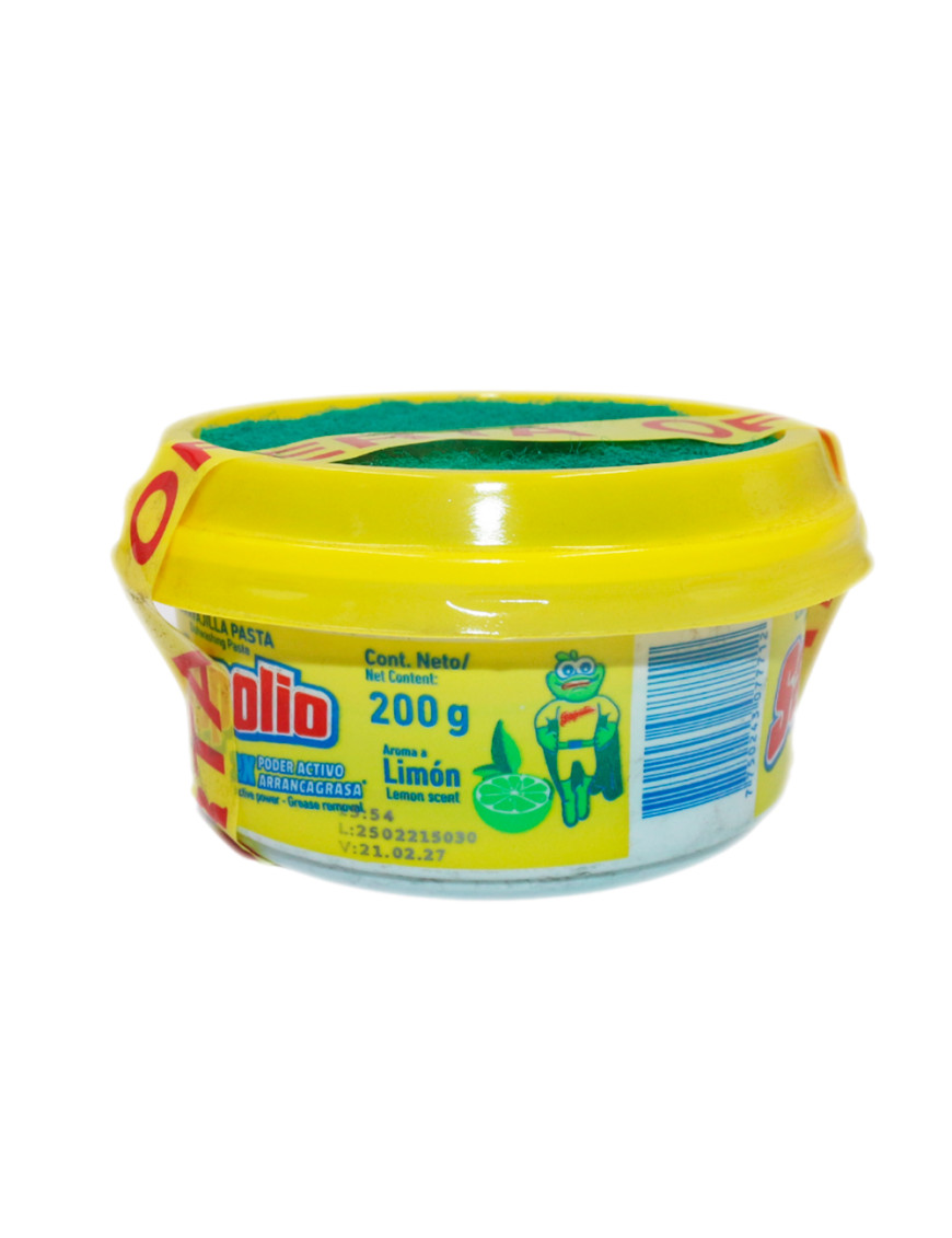 SAPOLIO LAVAVAJILLA LIMON POTE X 200 GR.