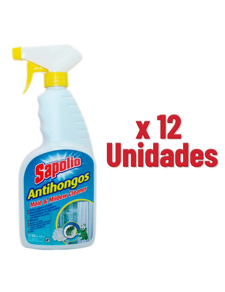 SAPOLIO ANTIHONGOS FCO X 650 ML. C/GATILLO X 12 UN.
