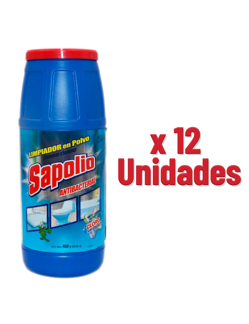 SAPOLIO PULIDOR FRASCO X 450 GR. BAÑO X 12 UN.