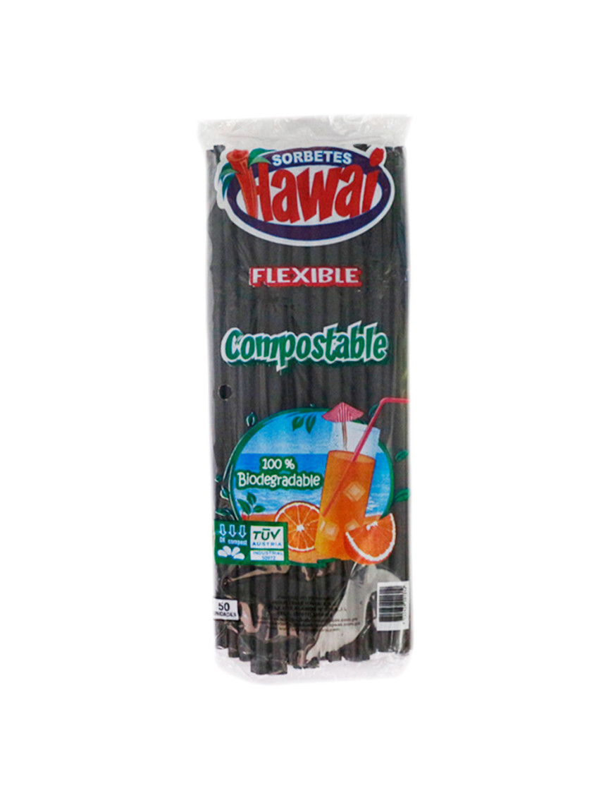 SORBETES FLEXIBLES X 50 UN. NEGROS