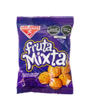 SAN JORGE GALLETAS FRUTA MIXTA X 55 GR