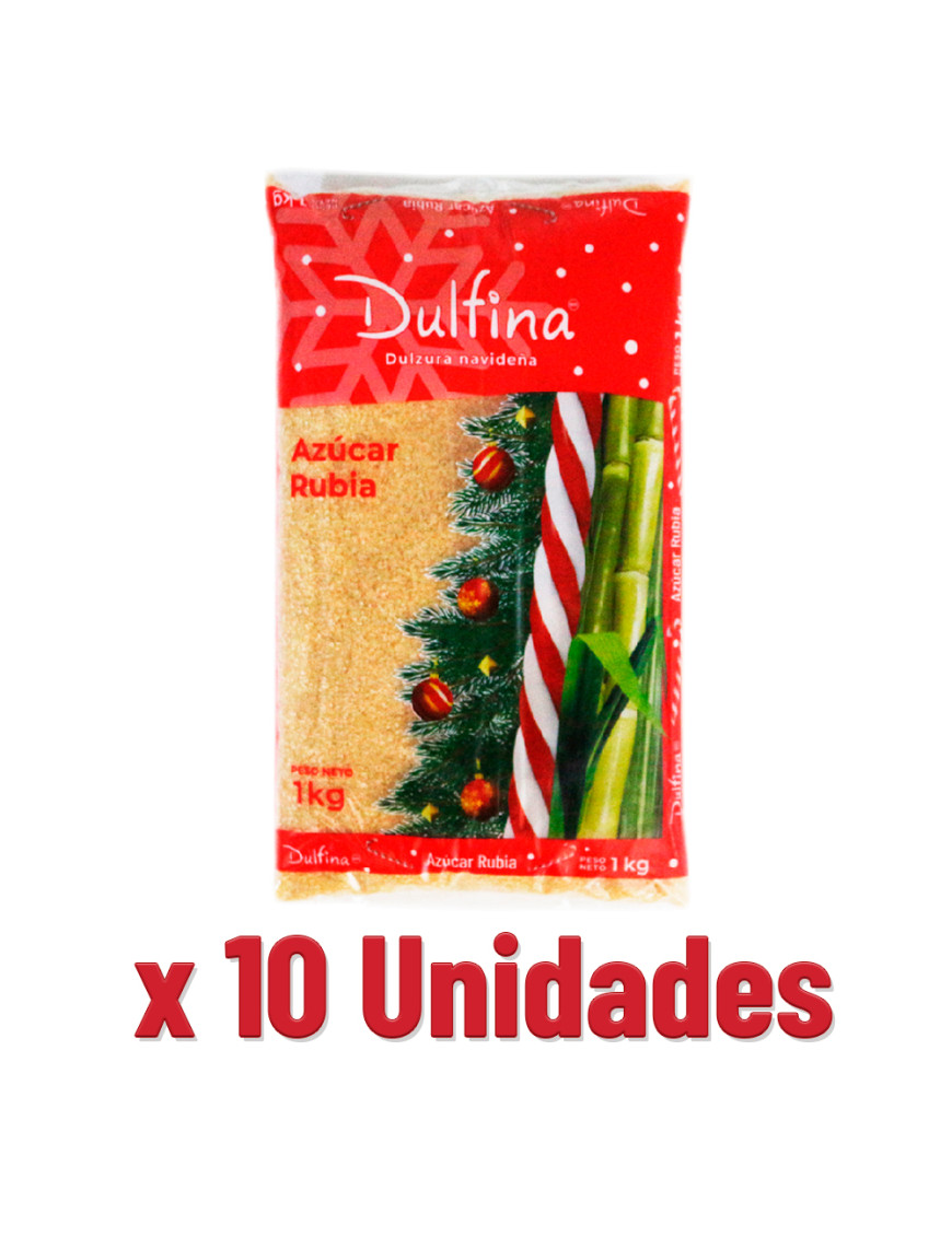 DULFINA AZUCAR RUBIA X 1 KG X 10 UN
