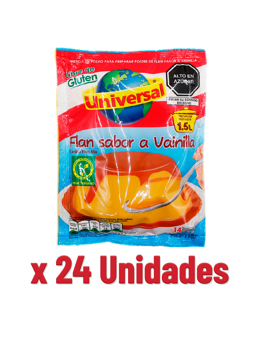 UNIVERSAL FLAN VAINILLA X 150 GR. X 24 UN.
