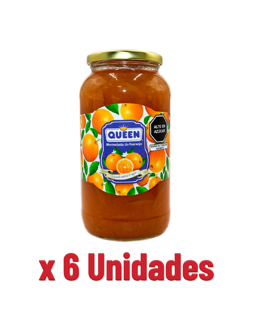 MERMELADA QUEEN BARRIL X 1 KG. NARANJA X 6 UN.