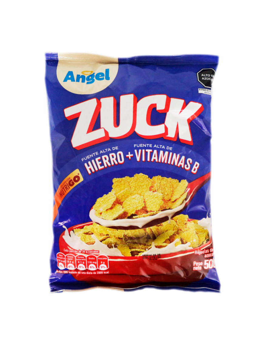 ANGEL HOJUELAS DE MAIZ BOLSA X 500 GR. ZUCK ( AZUL )