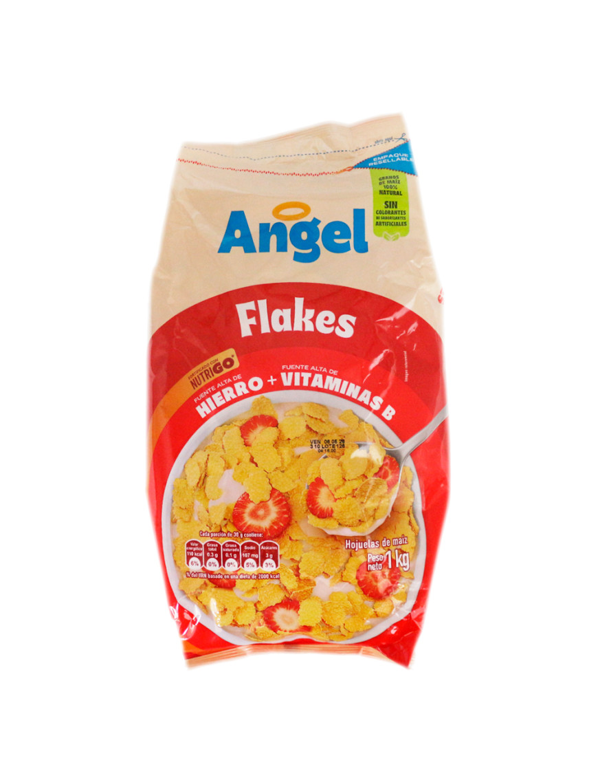 ANGEL HOJUELAS DE MAIZ BOLSA X 1 KG. FLAKES ( ROJO)