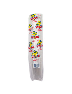VASOS DE PLASTICO Nº. 10 ONZAS X 50 UN. TRANSPARENTES