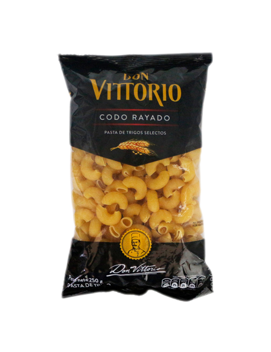 DON VITTORIO FIDEO SOPA X 250 GR. CODO RAYADO