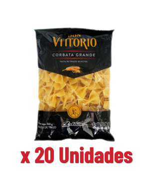 DON VITTORIO FIDEO SOPA X 250 GR. CORBATA GRANDE X 20 UN