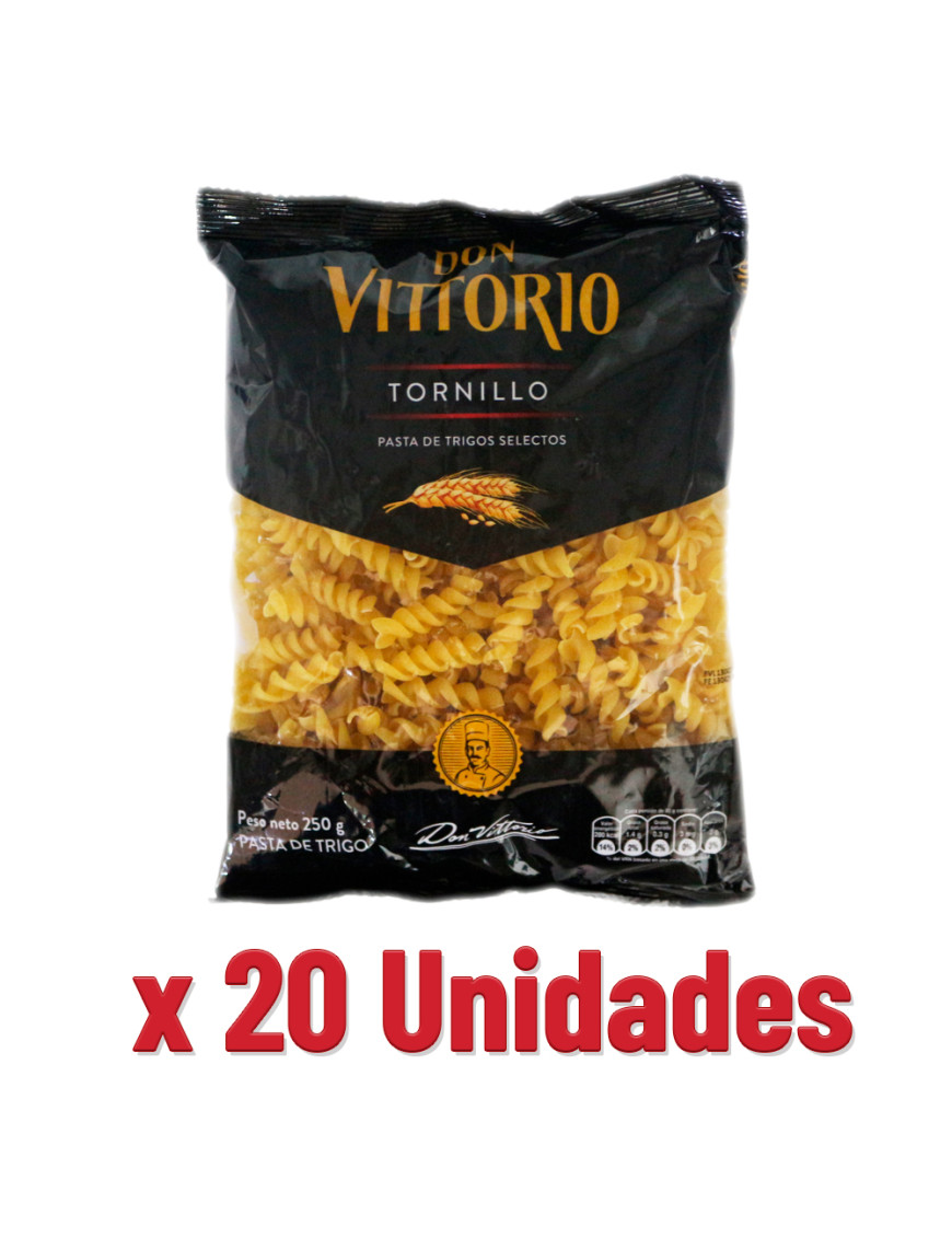 DON VITTORIO FIDEO SOPA X 250 GR. TORNILLO X 20 UN