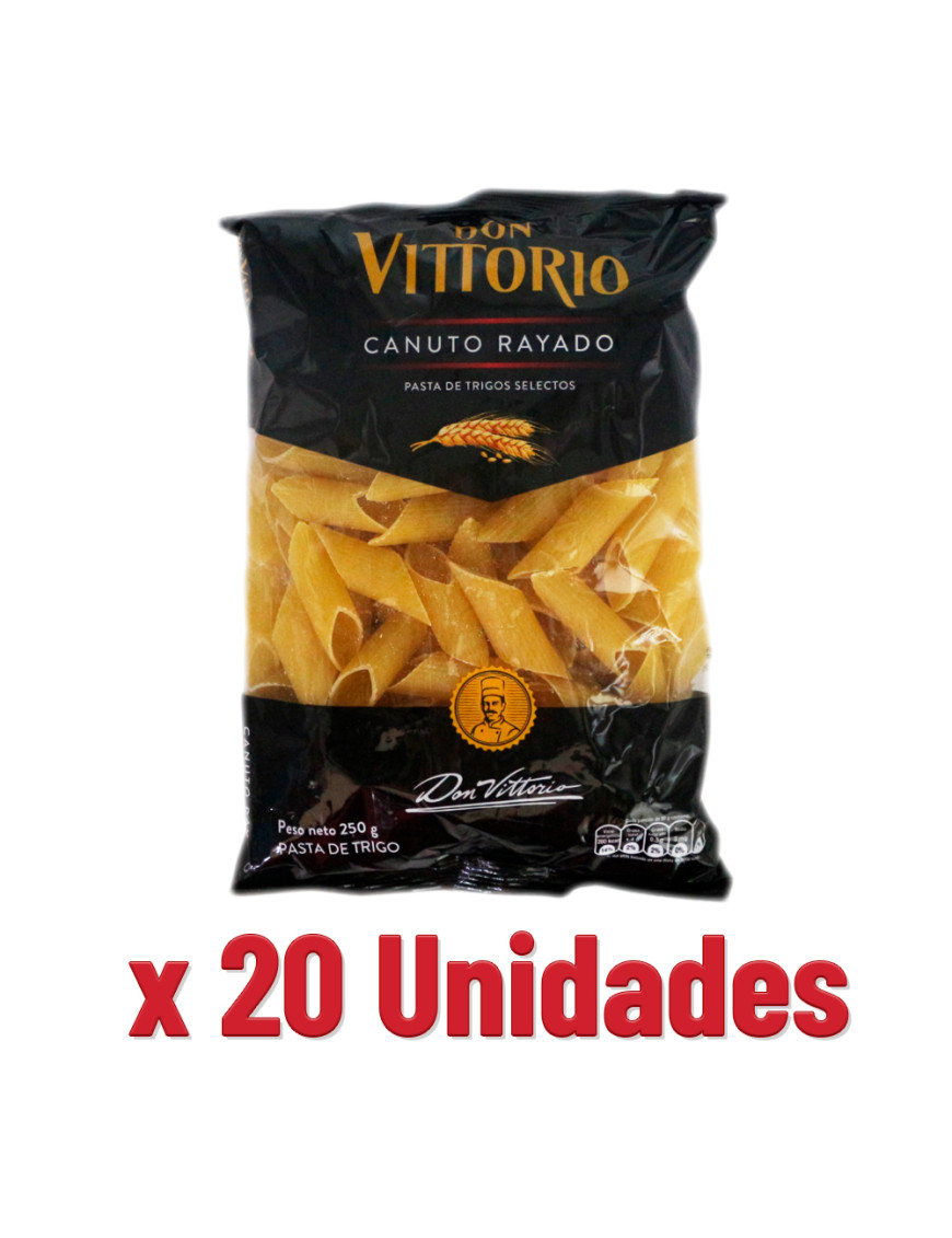 DON VITTORIO FIDEO SOPA X 250 GR. CANUTO RAYADO  X 20 UN